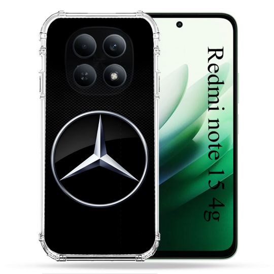 Coque Renforcée Pour Redmi Note 15 4G Mercedes Carbone