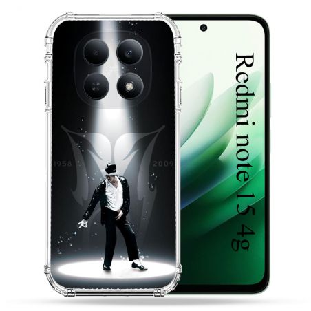 Coque Renforcée Pour Redmi Note 15 4G Michael Jackson Noir