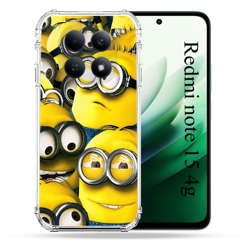 Coque Renforcée Pour Redmi Note 15 4G Minions Groupe