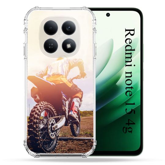 Coque Renforcée Pour Redmi Note 15 4G Moto Cross Soleil