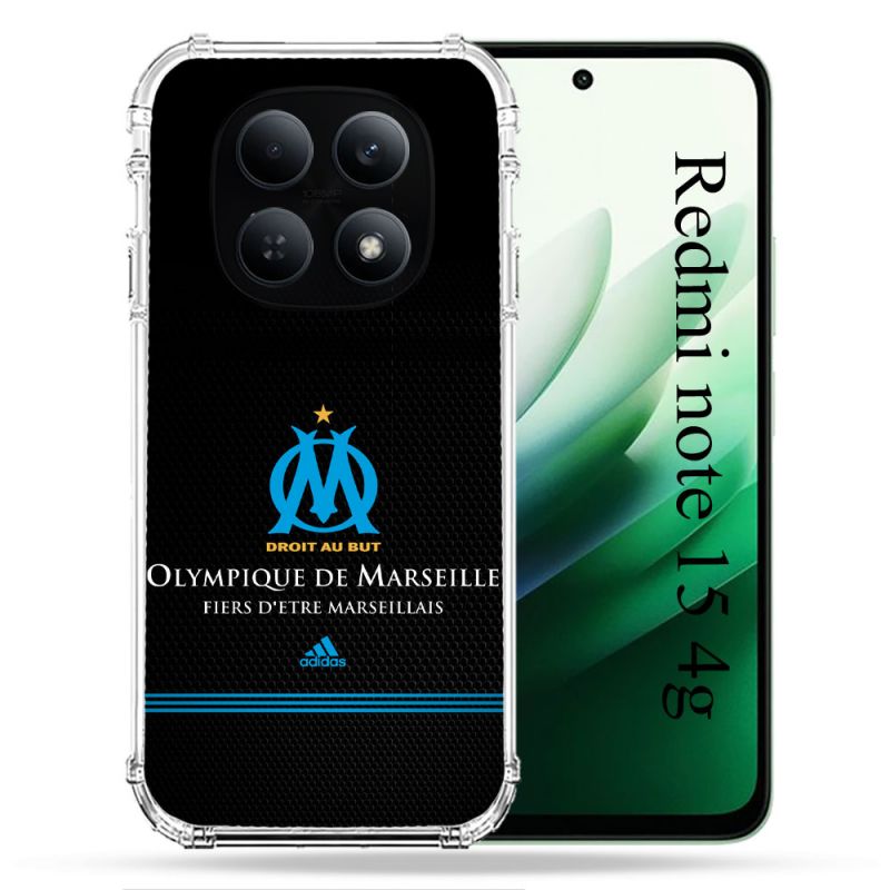 Coque Renforcée Pour Redmi Note 15 4G Olympique Marseille OM Fier etre Marseillais