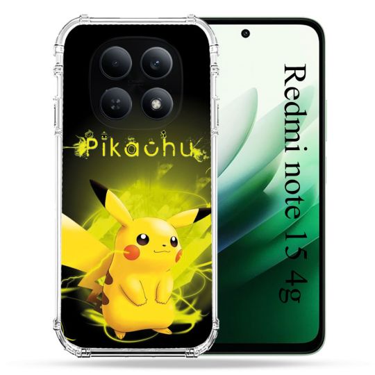 Coque Renforcée Pour Redmi Note 15 4G Pokemon Pikachu Eclair