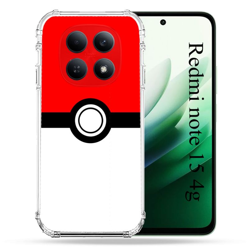 Coque Renforcée Pour Redmi Note 15 4G Pokemon Pokeball