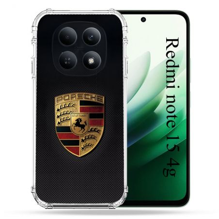 Coque Renforcée Pour Redmi Note 15 4G Porsche Carbone