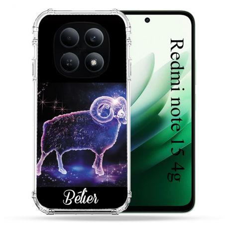 Coque Renforcée Pour Redmi Note 15 4G Signe Zodiaque 2 Bélier