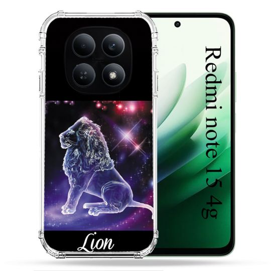 Coque Renforcée Pour Redmi Note 15 4G Signe Zodiaque 2 Lion