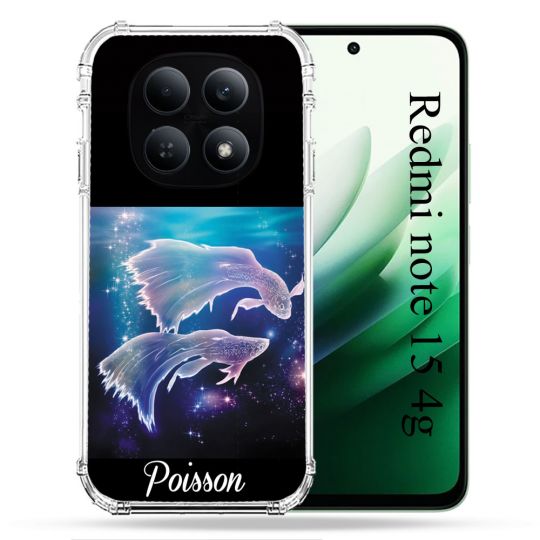 Coque Renforcée Pour Redmi Note 15 4G Signe Zodiaque 2 Poisson