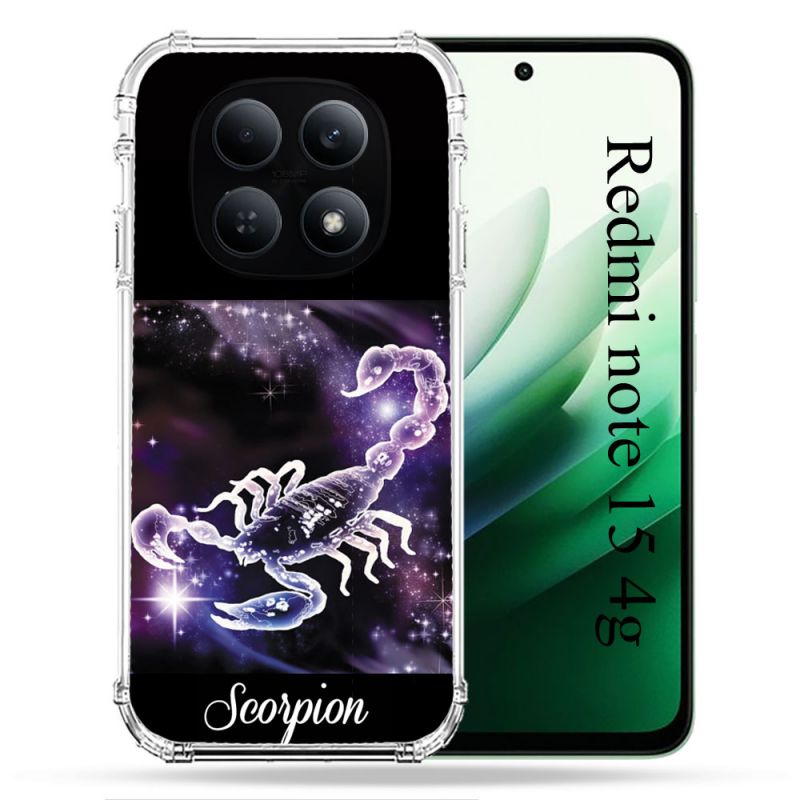 Coque Renforcée Pour Redmi Note 15 4G Signe Zodiaque 2 Scorpion