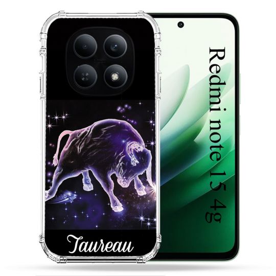 Coque Renforcée Pour Redmi Note 15 4G Signe Zodiaque 2 Taureau
