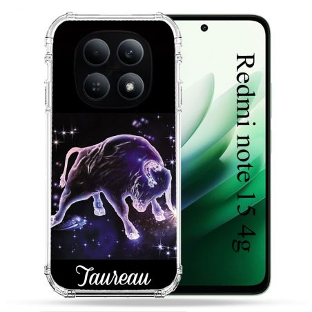 Coque Renforcée Pour Redmi Note 15 4G Signe Zodiaque 2 Taureau