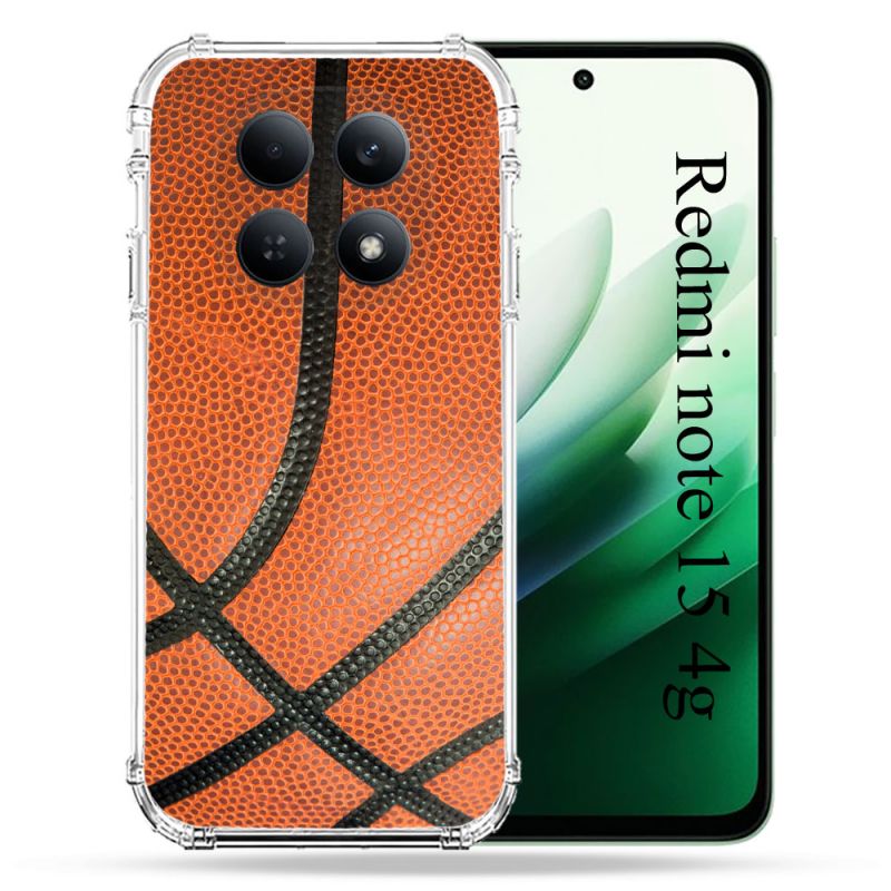 Coque Renforcée Pour Redmi Note 15 4G Sport Ballon Basket