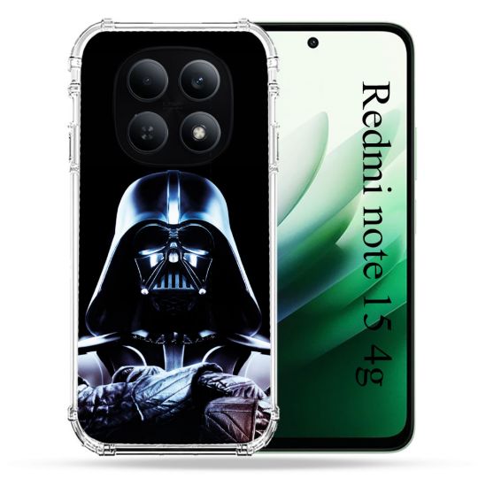 Coque Renforcée Pour Redmi Note 15 4G Star Wars - Dark Vador Noir