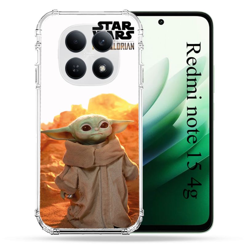 Coque Renforcée Pour Redmi Note 15 4G Star Wars - Yoda bebe soleil