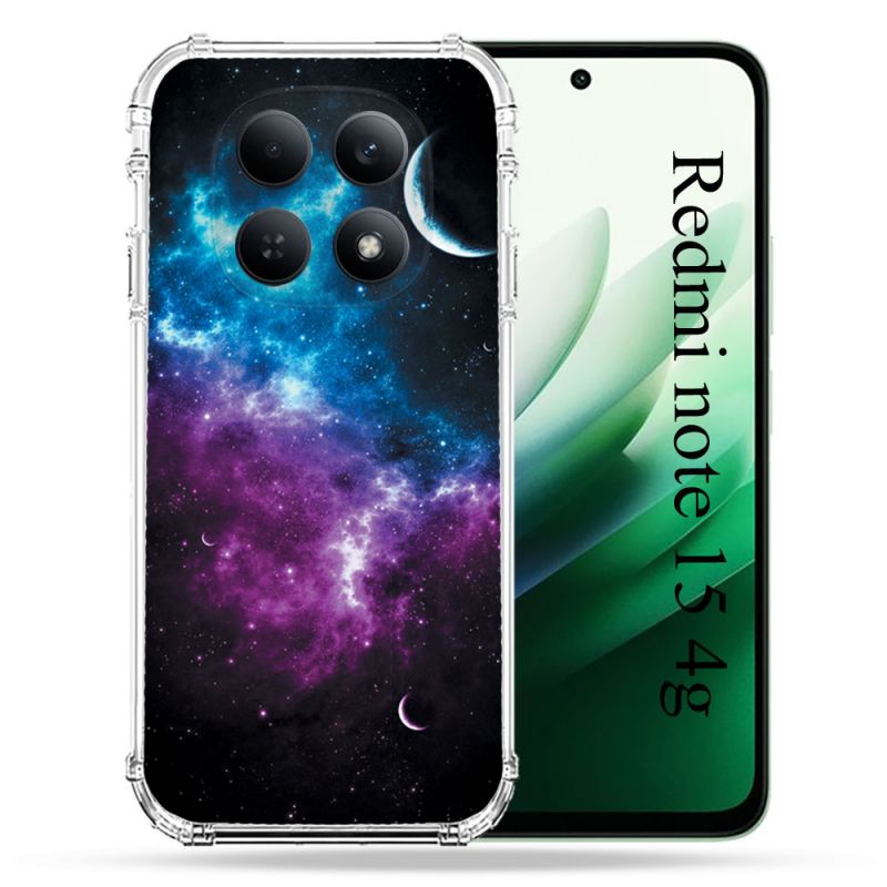Coque Renforcée Pour Redmi Note 15 4G Univers Bleu Violet
