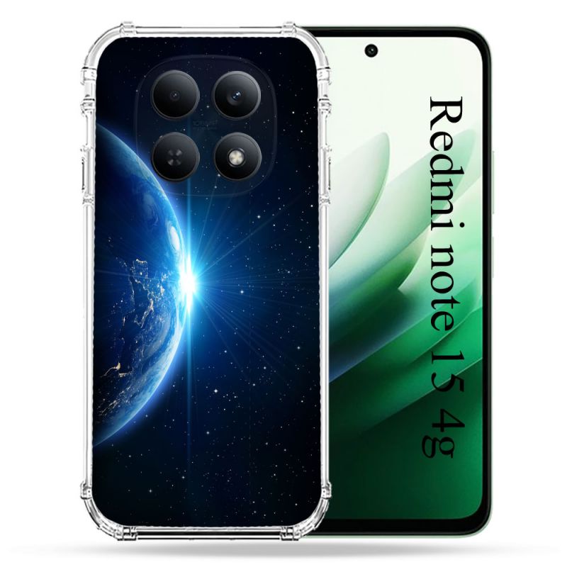 Coque Renforcée Pour Redmi Note 15 4G Univers Planete Terre