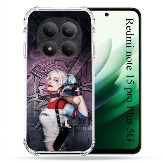 Coque Renforcée Pour Redmi Note 15 Pro Plus 5G Harley Quinn Batte
