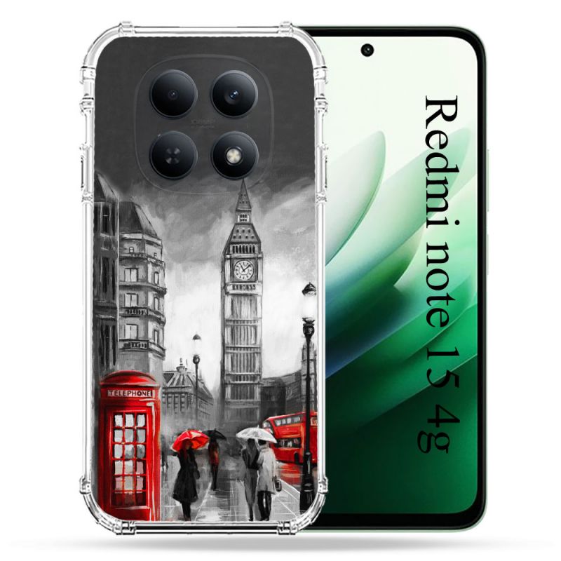 Coque Renforcée Pour Redmi Note 15 4G Voyage Angleterre Londres Vintage