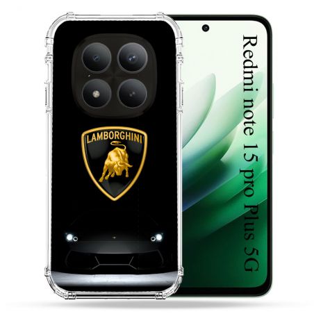 Coque Renforcée Pour Redmi Note 15 Pro Plus 5G Lamborghini Noir