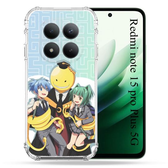 Coque Renforcée Pour Redmi Note 15 Pro Plus 5G Manga Assassination Classroom Kuro Trio