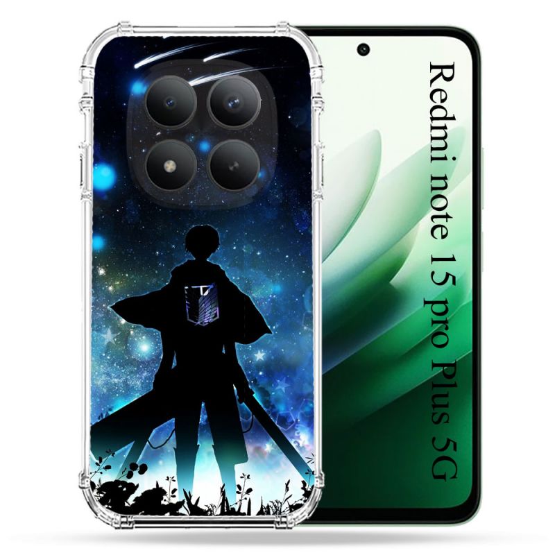 Coque Renforcée Pour Redmi Note 15 Pro Plus 5G Manga Attaque Titans Levi