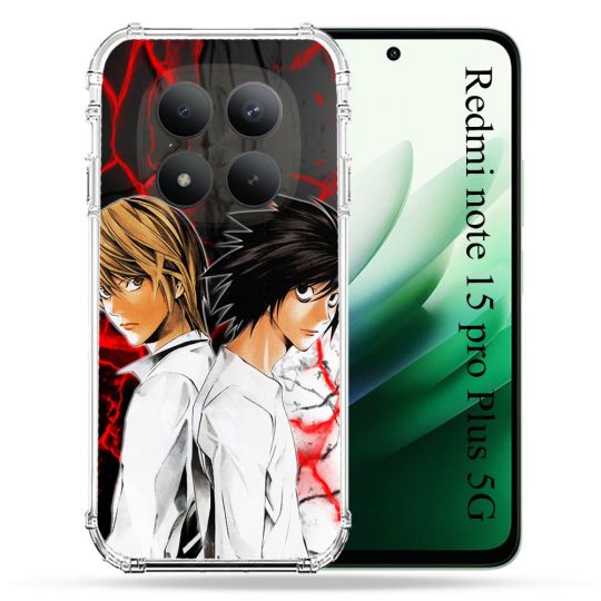 Coque Renforcée Pour Redmi Note 15 Pro Plus 5G Manga Death Note Duo