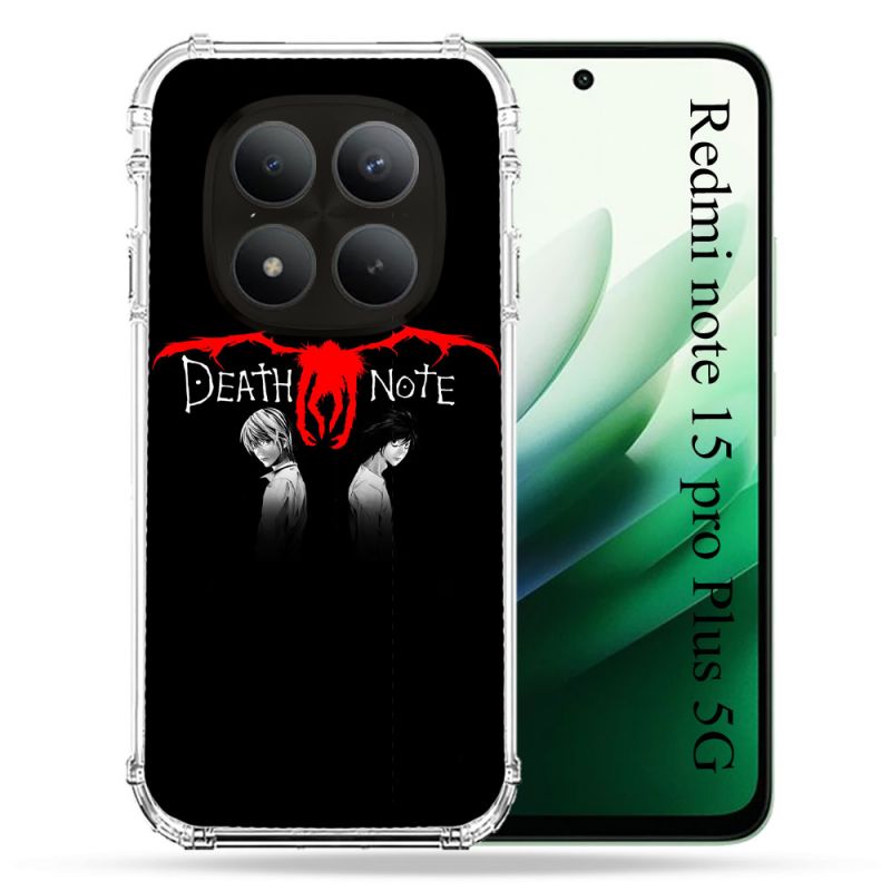 Coque Renforcée Pour Redmi Note 15 Pro Plus 5G Manga Death Note Noir