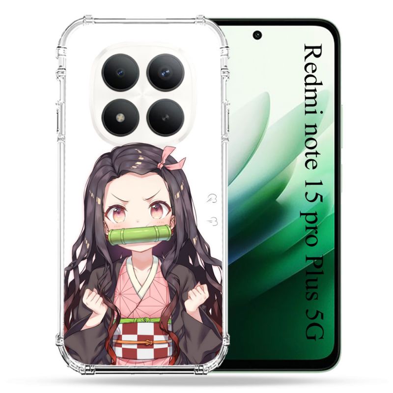 Coque Renforcée Pour Redmi Note 15 Pro Plus 5G Manga Demon Slayer Nezuko