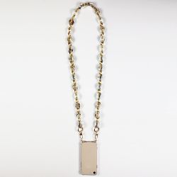 Coque Renforcée Transparente Pour Redmi Note 15 4G Lanière / Cordon Anneaux Marbre Blanc Marron