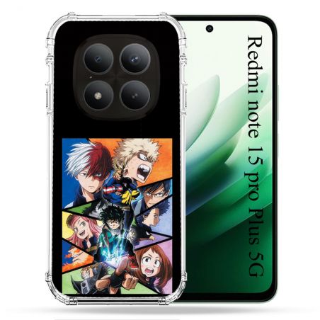 Coque Renforcée Pour Redmi Note 15 Pro Plus 5G Manga My Hero Academia Noir