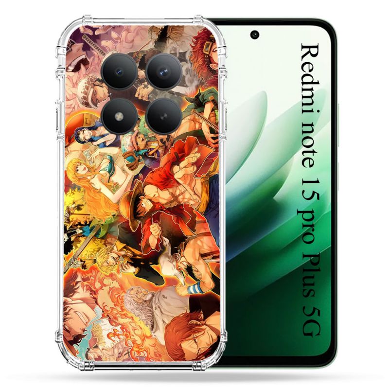 Coque Renforcée Pour Redmi Note 15 Pro Plus 5G Manga One Piece Nakama