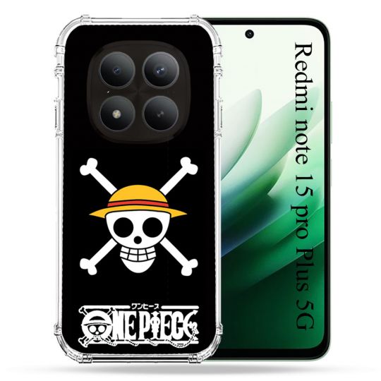 Coque Renforcée Pour Redmi Note 15 Pro Plus 5G Manga One Piece Tete de Mort