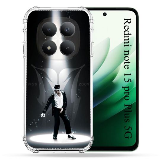 Coque Renforcée Pour Redmi Note 15 Pro Plus 5G Michael Jackson Noir