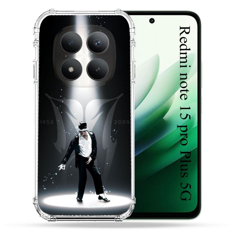 Coque Renforcée Pour Redmi Note 15 Pro Plus 5G Michael Jackson Noir
