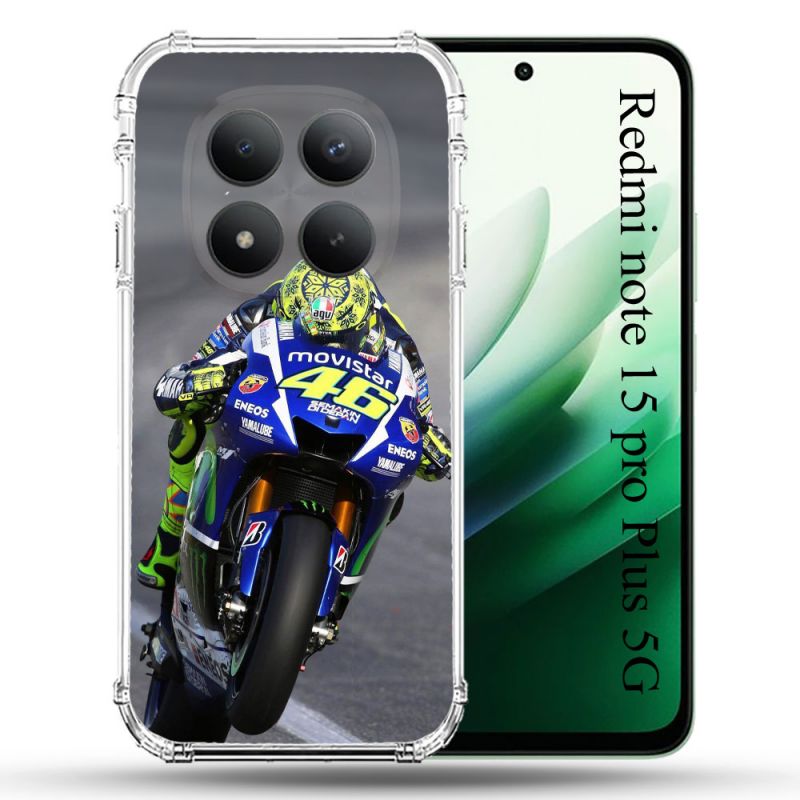 Coque Renforcée Pour Redmi Note 15 Pro Plus 5G Moto Course GP Wheeling 46