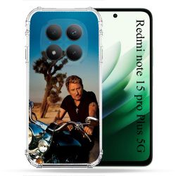 Coque Renforcée Pour Redmi Note 15 Pro Plus 5G Musique Johnny Hallyday Moto