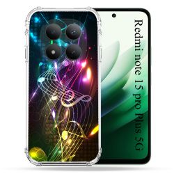 Coque Renforcée Pour Redmi Note 15 Pro Plus 5G Musique Partition Multicolore