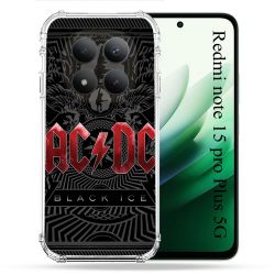 Coque Renforcée Pour Redmi Note 15 Pro Plus 5G Musique Rock ACDC Rouge