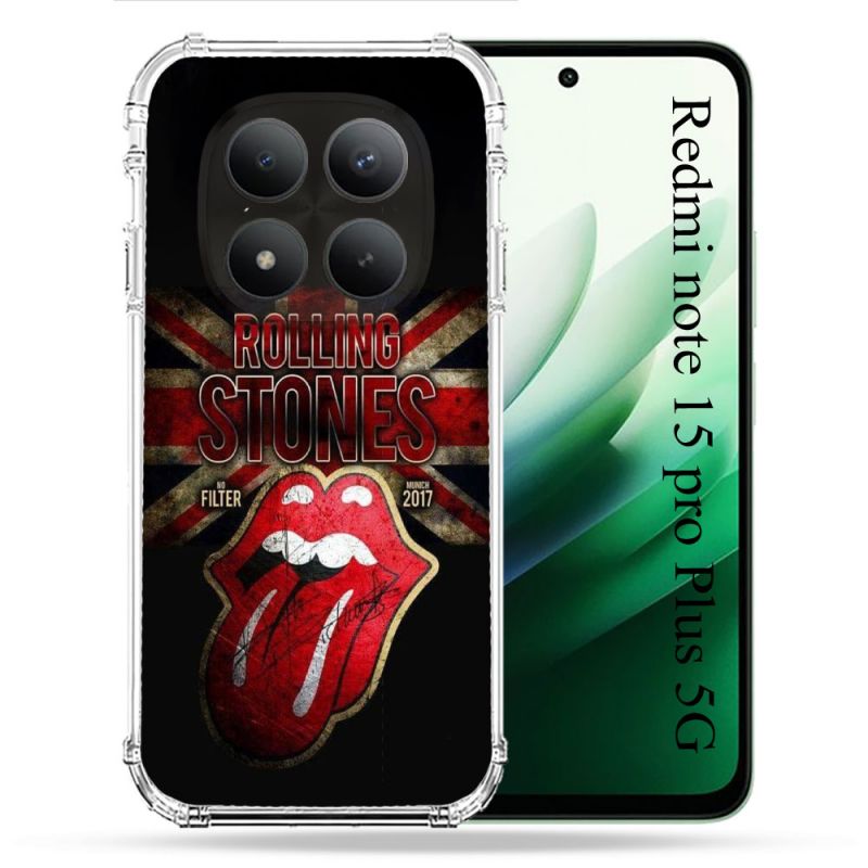 Coque Renforcée Pour Redmi Note 15 Pro Plus 5G Musique Rolling Stones