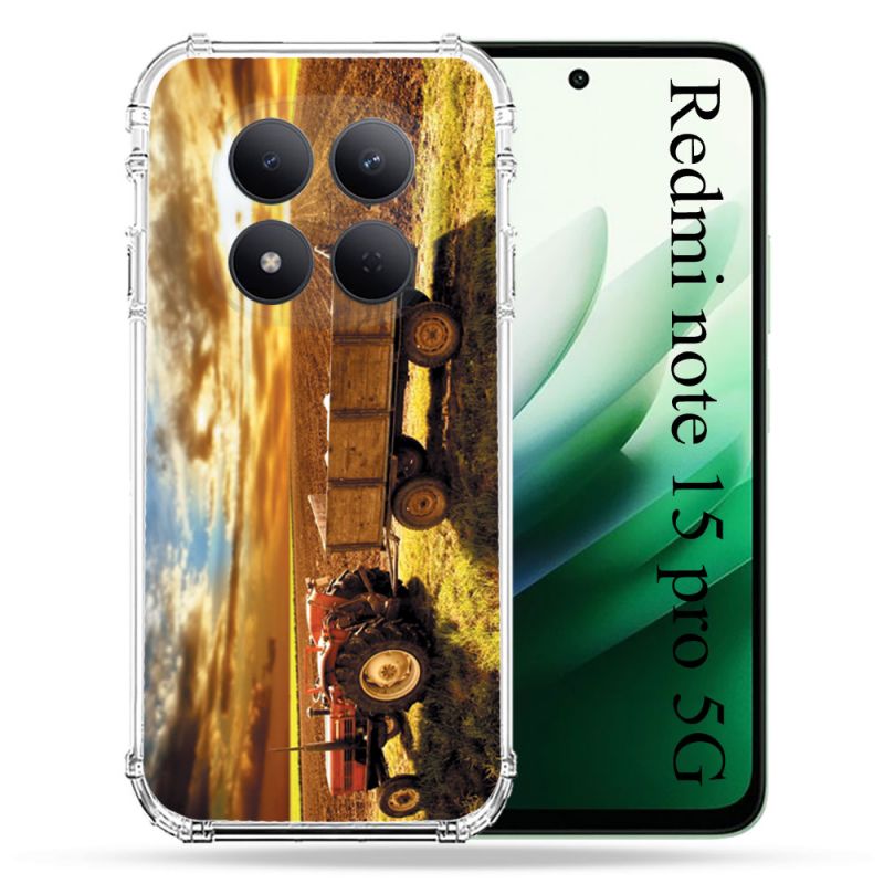 Coque Renforcée Pour Redmi Note 15 Pro 5G Agriculture Tracteur Color
