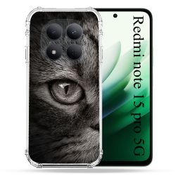 Coque Renforcée Pour Redmi Note 15 Pro 5G Animal Chat Gris