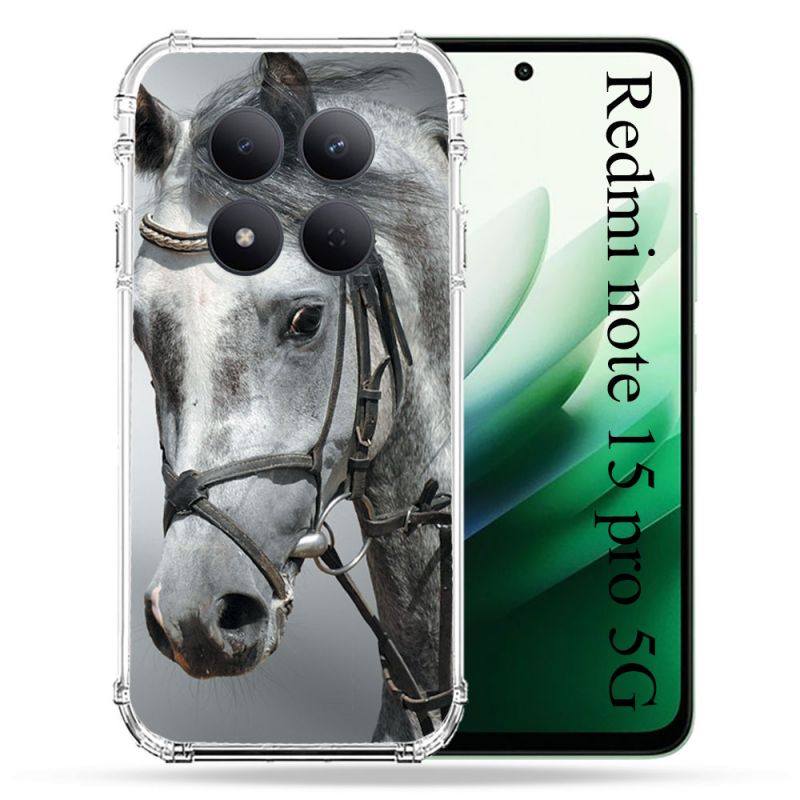 Coque Renforcée Pour Redmi Note 15 Pro 5G Animal Cheval Blanc