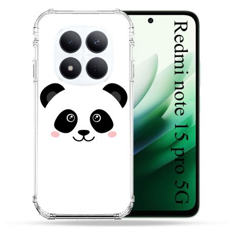 Coque Renforcée Pour Redmi Note 15 Pro 5G Animal Panda Blanc