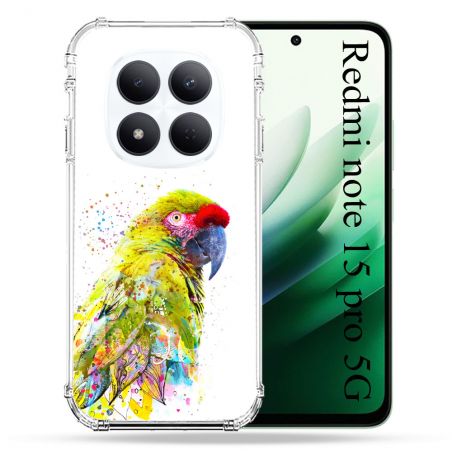 Coque Renforcée Pour Redmi Note 15 Pro 5G Animal Perroquet Jaune