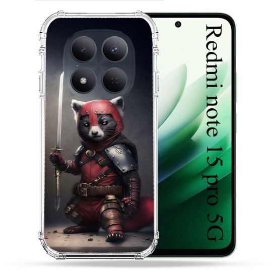 Coque Renforcée Pour Redmi Note 15 Pro 5G Animal Raton Samouraï