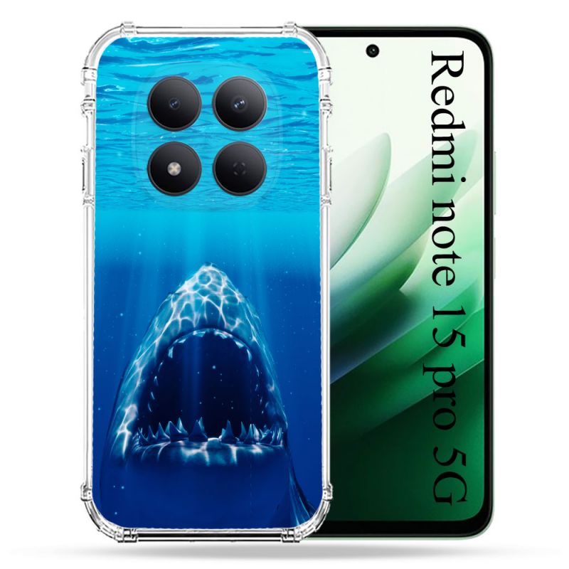 Coque Renforcée Pour Redmi Note 15 Pro 5G Animal Requin Dent