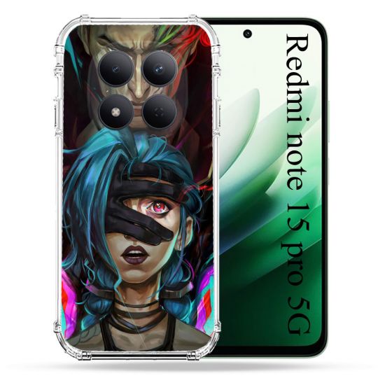 Coque Renforcée Pour Redmi Note 15 Pro 5G Arcane Jinx Bleu