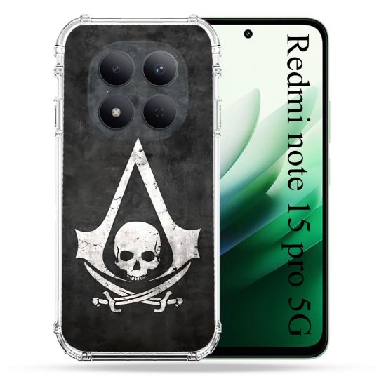 Coque Renforcée Pour Redmi Note 15 Pro 5G Assassin Creed Tete Mort