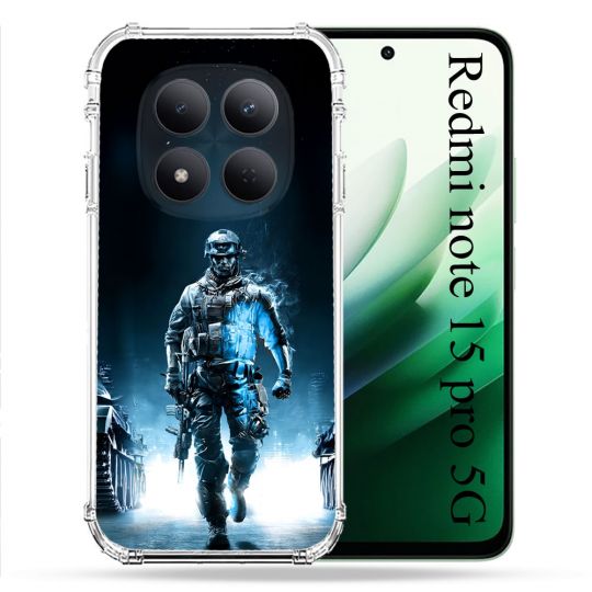 Coque Renforcée Pour Redmi Note 15 Pro 5G Call Of Duty Guerrier