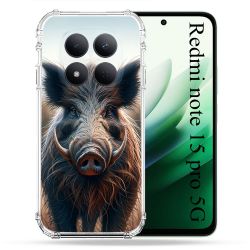 Coque Renforcée Pour Redmi Note 15 Pro 5G Chasse Sanglier Attaque