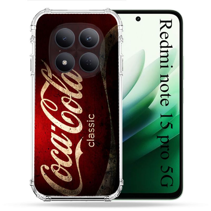 Coque Renforcée Pour Redmi Note 15 Pro 5G Coca Cola Classique